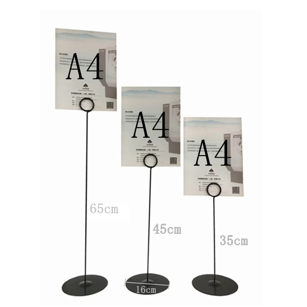 Table Number Card Holder Stand, Place Card Holders, Sign Holder, Metal Photo Stand