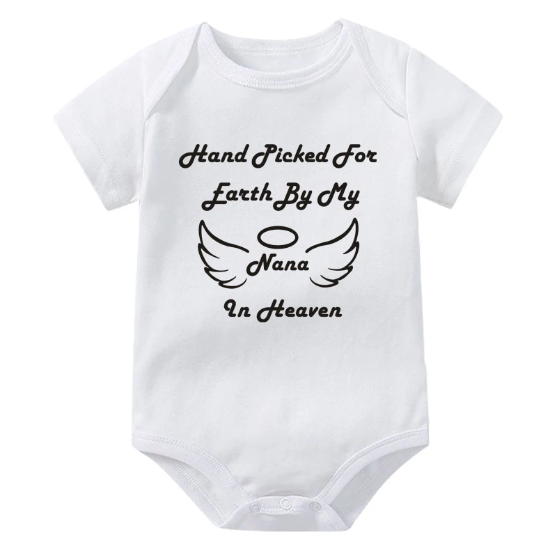 بدلة أطفال منتقاة يدويًا ، طباعة قوس قزح ، رومبير لحديثي الولادة ، بذلة قصيرة الأكمام للرضع ، من قبل نانا في السماء ، الصيف #3