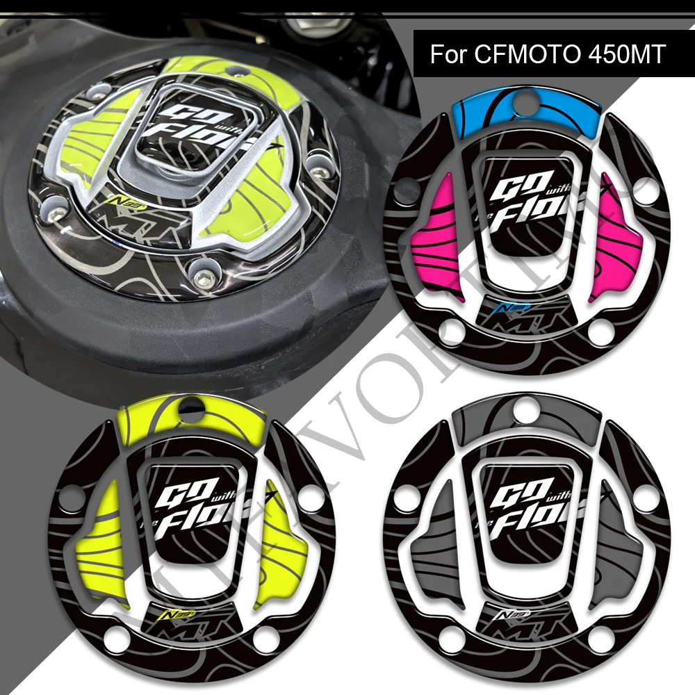 Para cfmoto 450mt 450 mt aventura motocicleta carenagem fender protetor tanque almofada apertos laterais kit de óleo combustível adesivos decalques adesivo