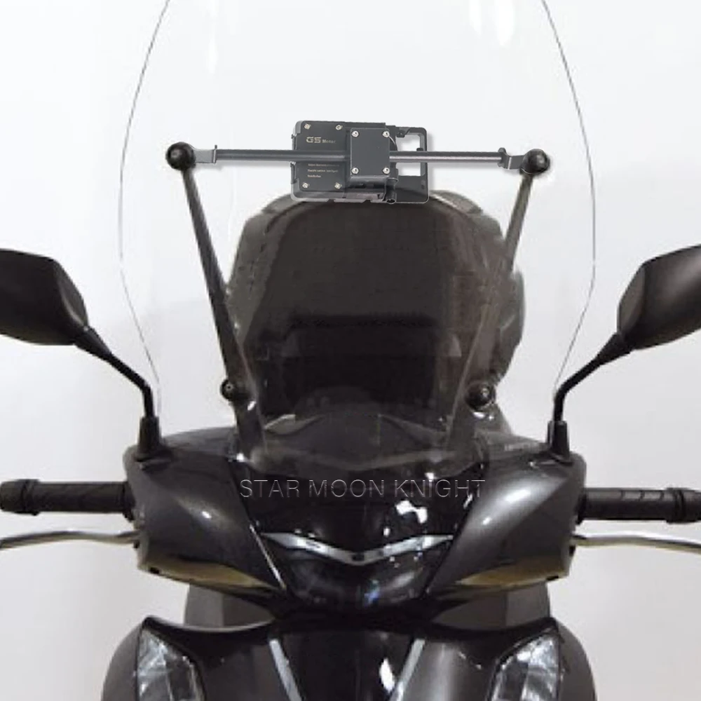 Soporte de placa de navegación de teléfono GPS para Honda SH 125, 150, SH125, SH150, 2020-accesorios, adaptable para parabrisas, código de soporte: FB1181