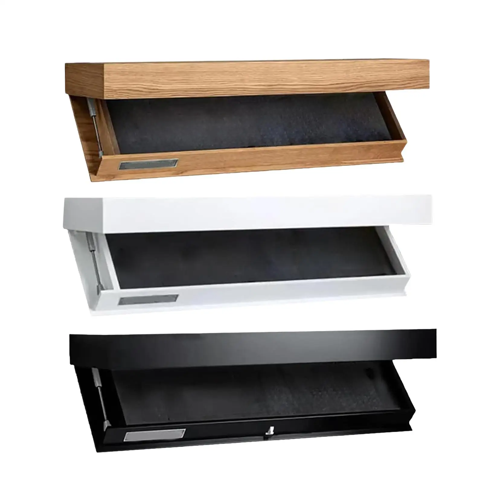 

Wall Float Shelf Holder Compartment Decoration Flap Concealed Shelves for Bedroom Dormitories Office Farmhouse