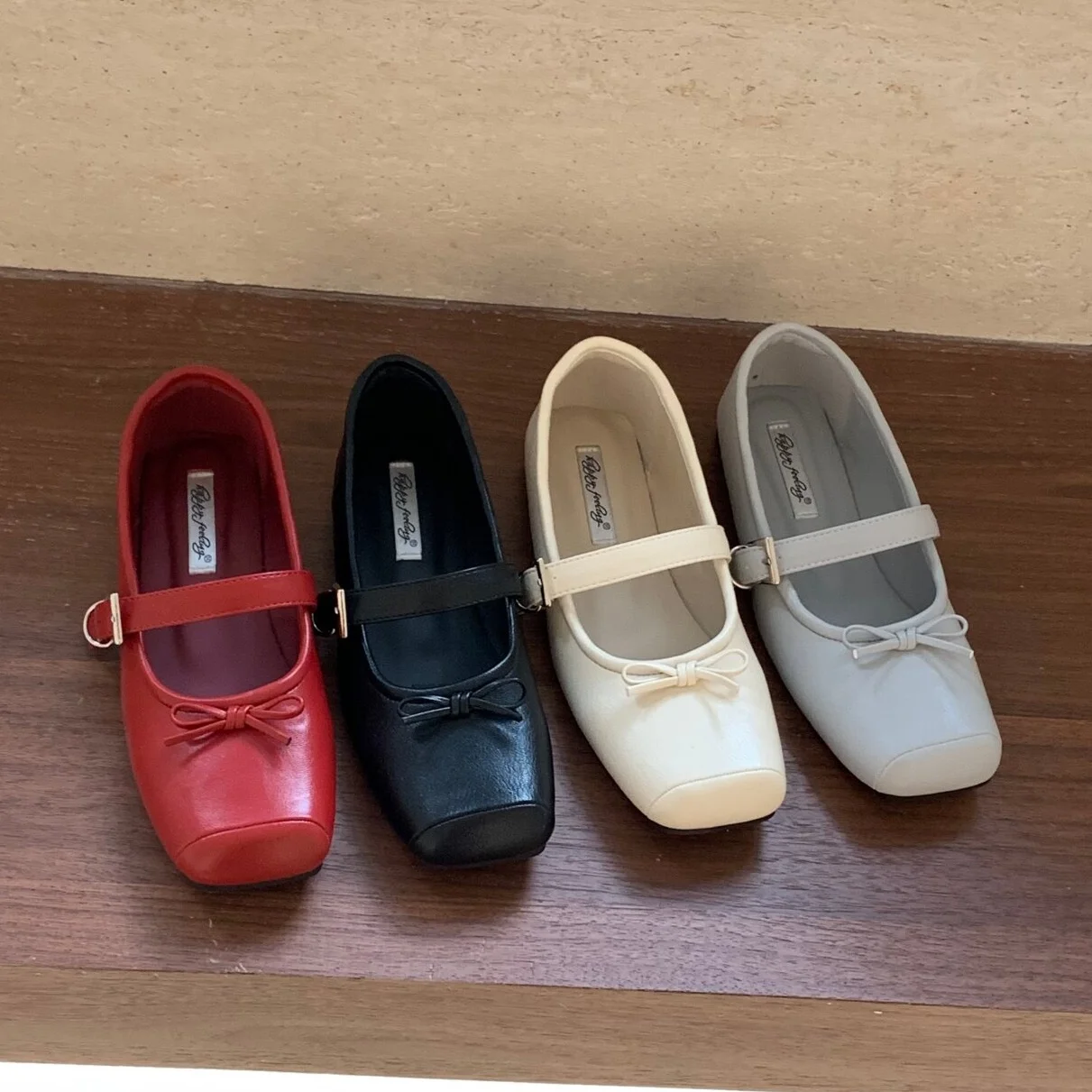 

Bailamos 2026 Ladies Women Flat Shoes Fashion Brand Buckle Women Elegant Laofer Shoes Flat Heel Slip On Dress Ballerinas Shoes