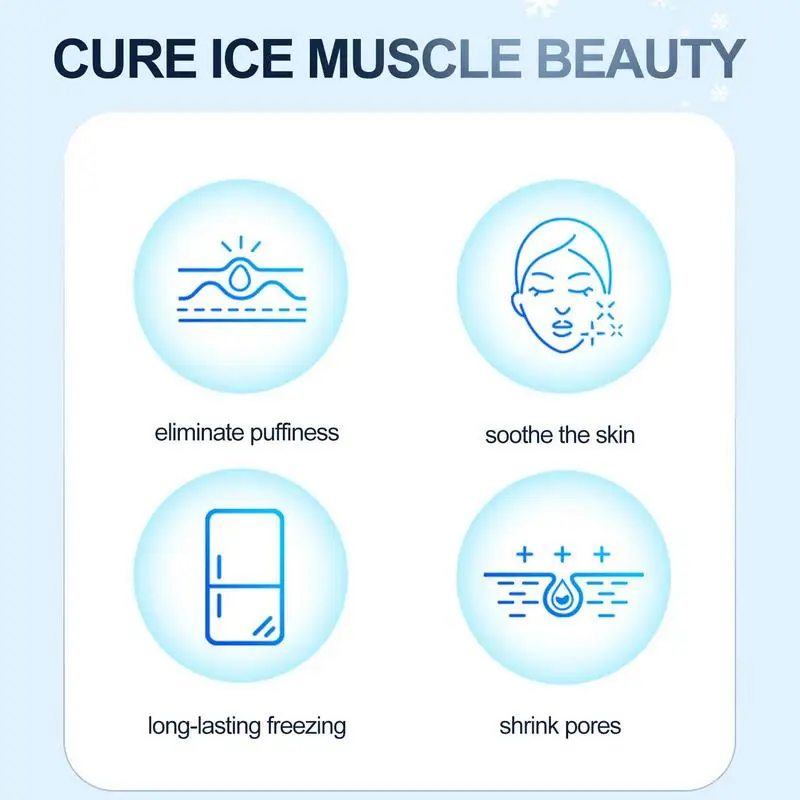 Ice Face Roller Cold Face Massager Under Eye Massage Tool Eye Roller Ice Face Massager strumento per la cura della pelle Ice Hammer Facial Cold