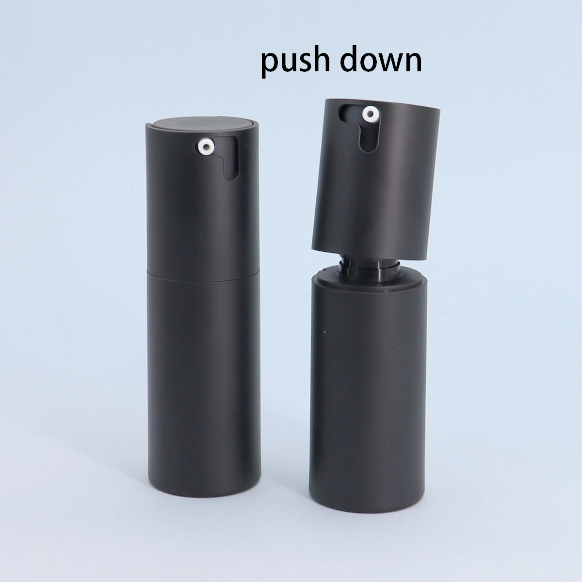 エアレスローションポンプ,ポータブルディスペンサーボトル,30ml, 50ml, 12 x