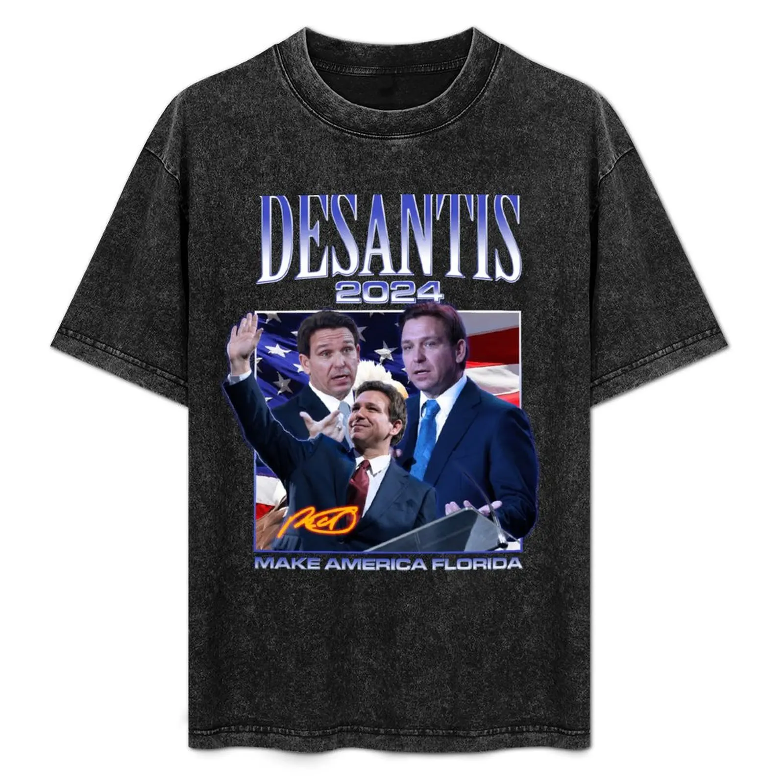 Ron DeSantis 2024 DeSantisland Make America Florida T-Shirt oversized graphic tee anime stuff blacks mens t shirts top quality