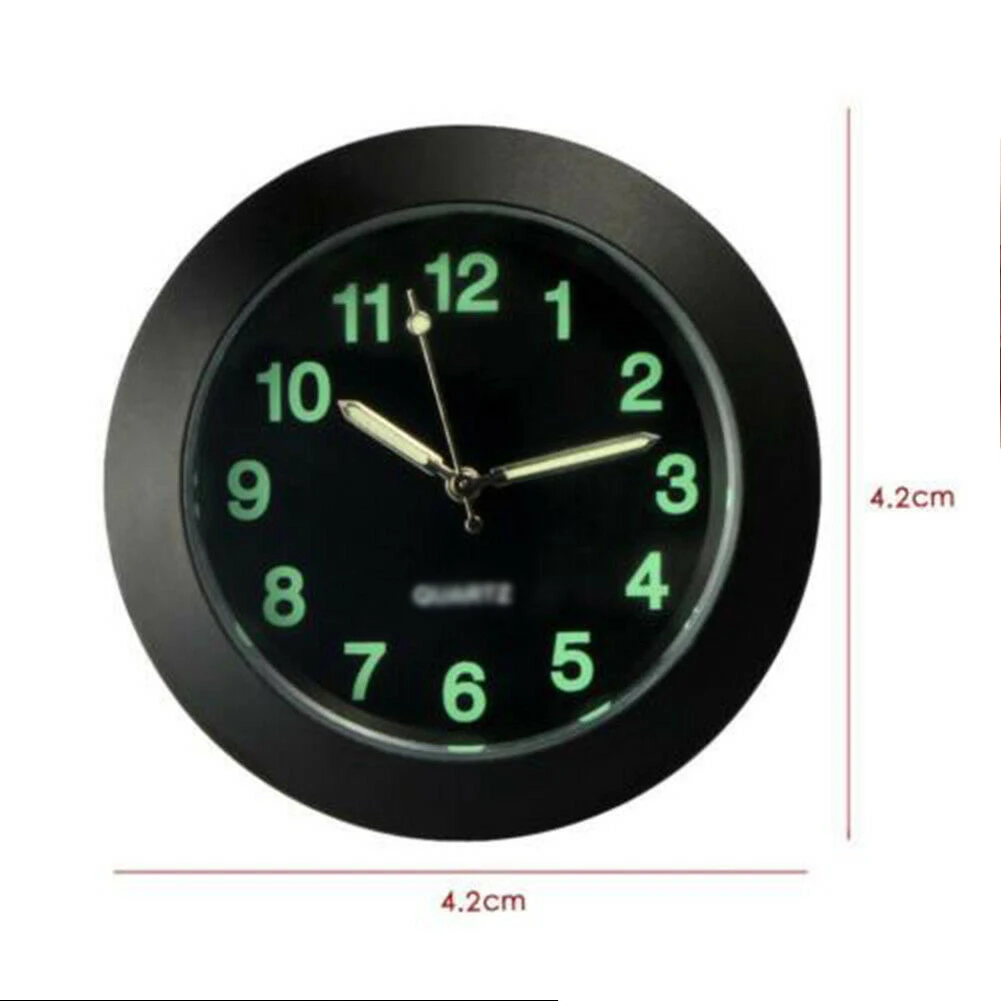 Chrome Metal Car Clock Clip Decor Inner Interior Parts Replacement Watch Accessories Air Vent Portable Chrome Metal