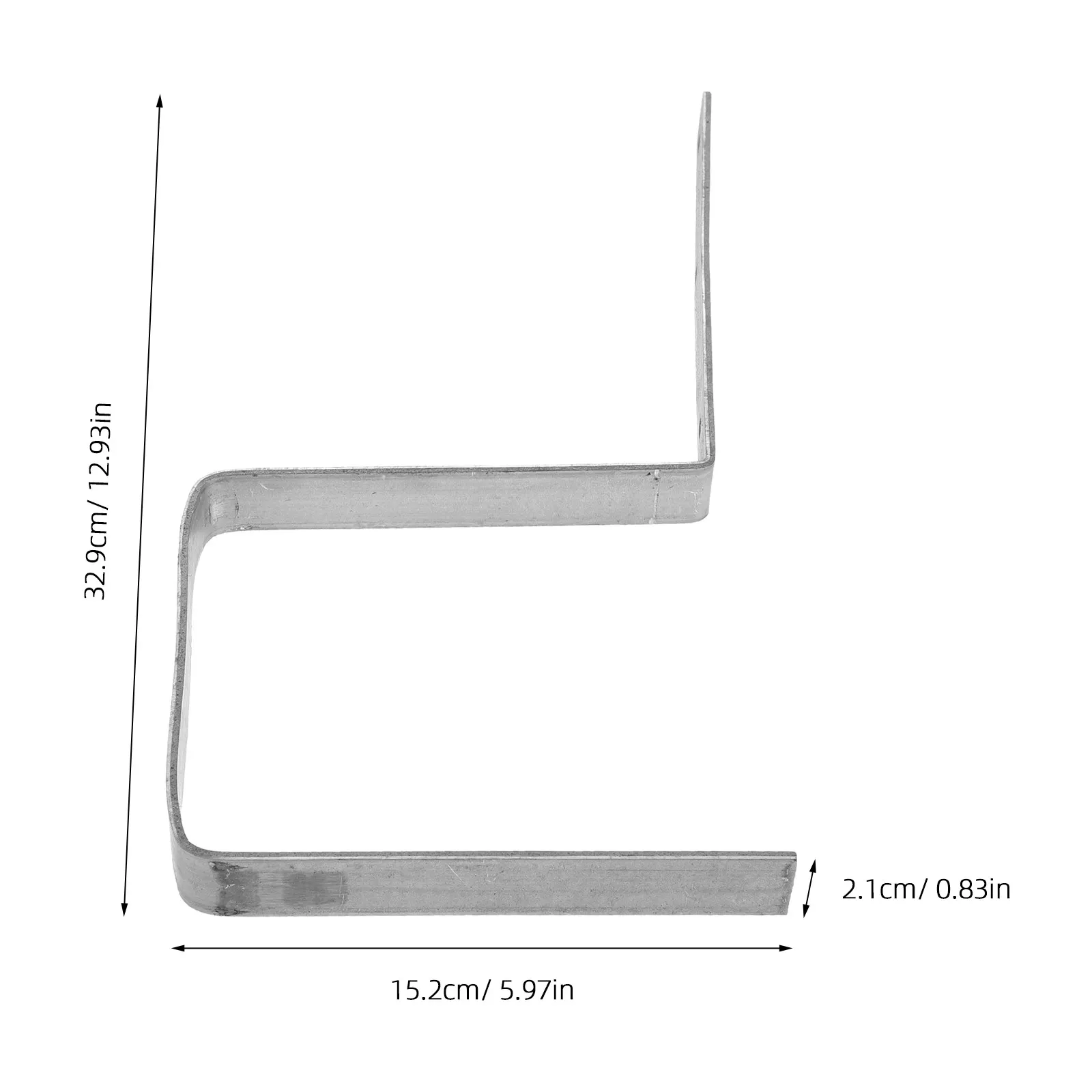 3pcs Heavy-Duty Gutter Hangers for Metal Roof Rainwater Drainage Brackets