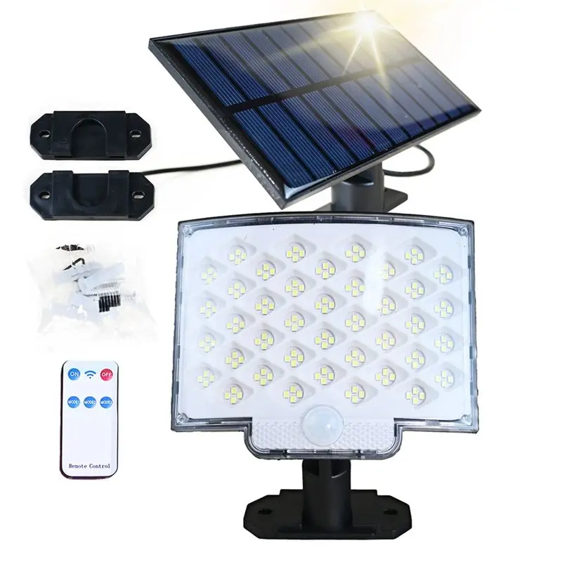 

Солнечные светильники ABVT для улицы, 160 светодиодов, водонепроницаемые, с датчиком движения, 3 режима, раздельные, на солнечной энергии