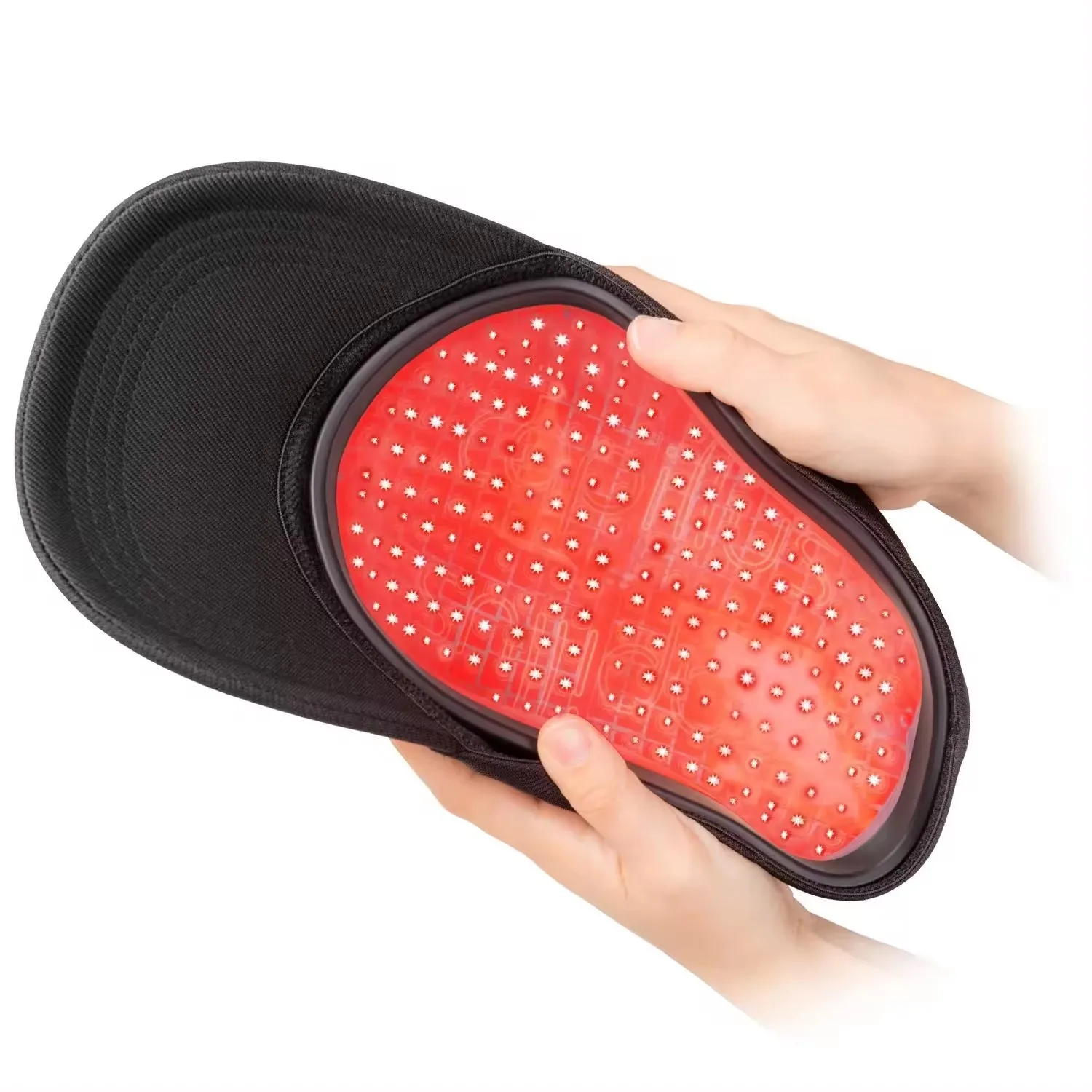 

STLFMedical 128-диодная ручная шапка с красным светом для домашнего использования, шапка для роста волос с ингредиентом салициловой кислоты