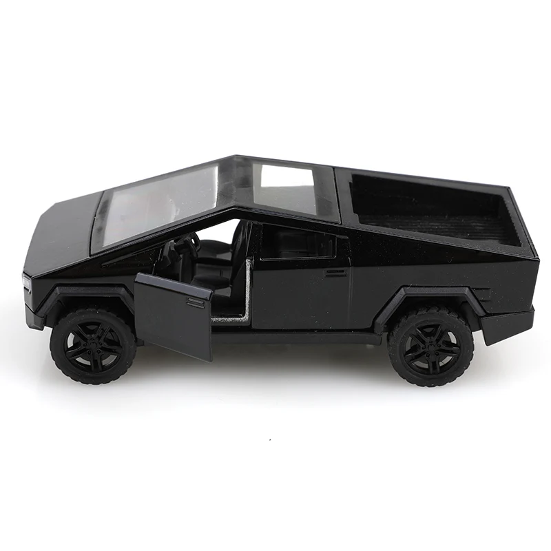 (Bagged) Coche de aleación de retroceso Cybertruck a escala 1:36, juguete de aleación para niños.