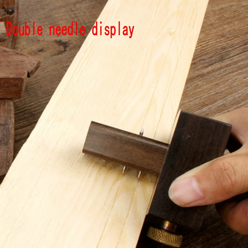 Luxury British Indonesia Ebony+Pure Copper Wearproof Carpenter Woodworking Tool 8 Inch Screw Cutting Gauge Mark Scraper Scribers