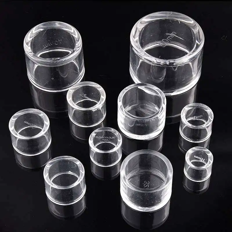 Acrylic End Cap 20/25/32/40/50mm Transparent Pipe Connector Aquarium Fish Tank Water Supply Tube Plug Garden Joint Fittings
