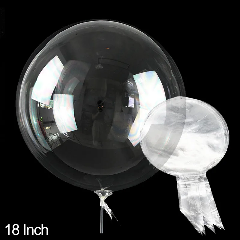 10 stücke 10-24 zoll Transparent Bobo Blase Ballon Klare Aufblasbare Luft Helium Globos Hochzeit Geburtstag Party Dekoration Baby dusche