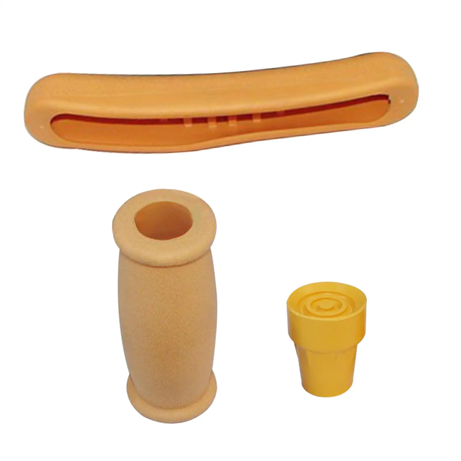 مجموعة أجزاء العكاز البديلة، وسادات إكسسوارات العكاز، قبضة اليد، أغطية القدم، وسائد مطاطية مريحة