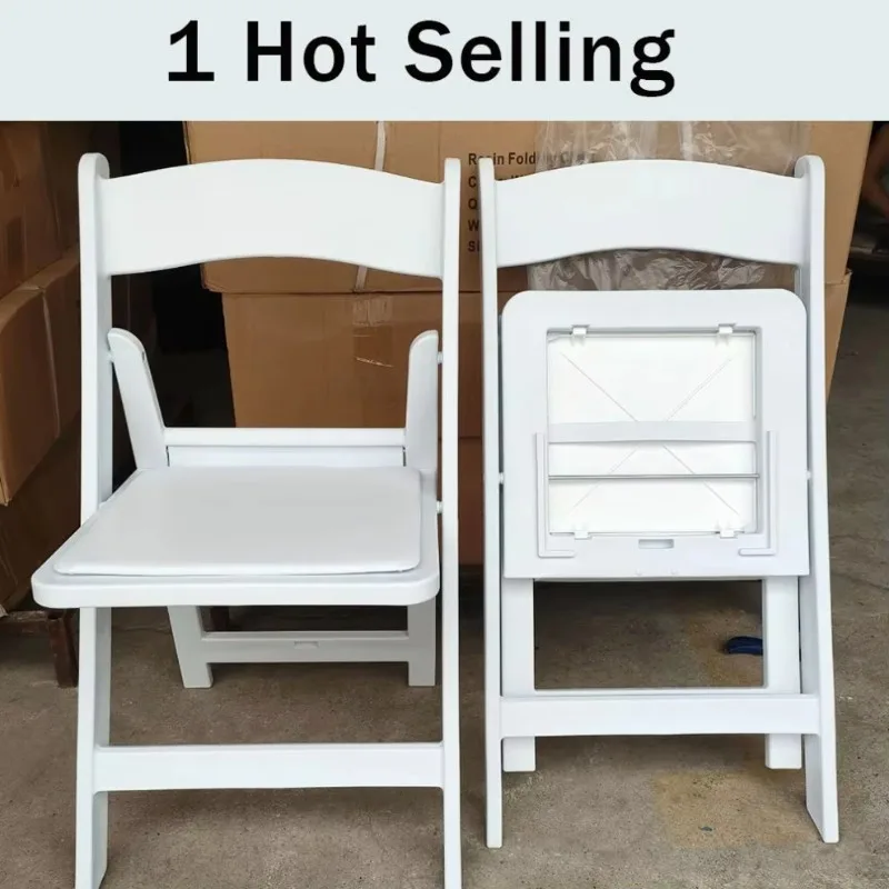 Stackable Commercial Folding Resin Chair Wedding Dining Wedding Resin Chair