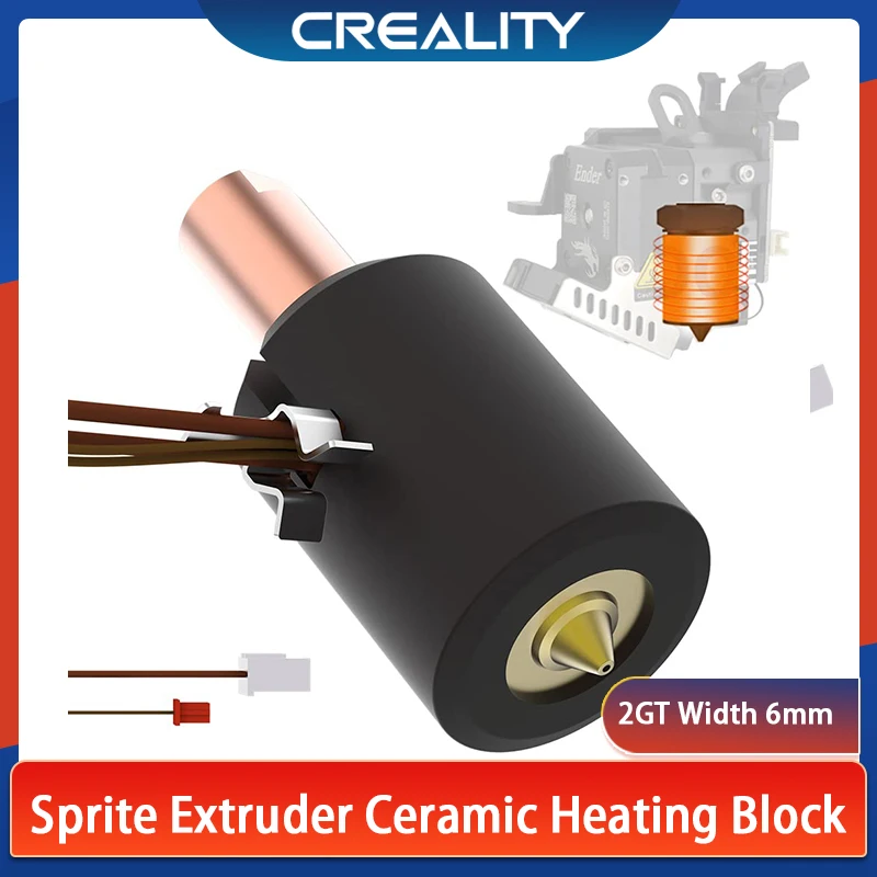 Creality-extrusora de Sprite mejorada, Kit de calefacción de cerámica, Hotend, calentamiento rápido, Bimetal, HeatBreak para Ender-3 S1/Pro/Plus