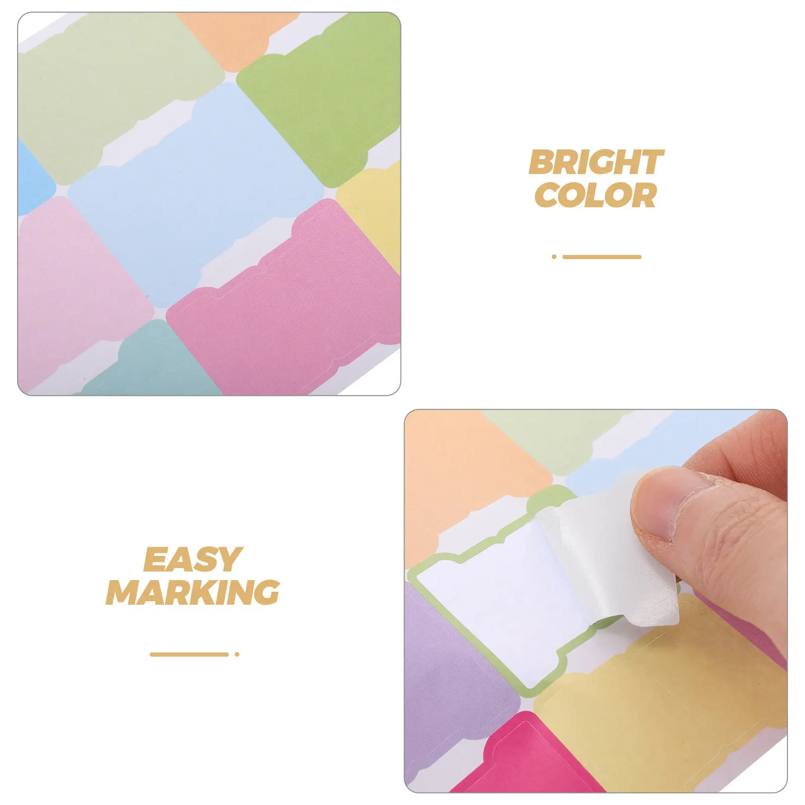5Pcs Elegant Pastel Self-Adhesive Index Tabs for Monthly Planning Book Annotation Writable Page Markers Planner Stickers Set
