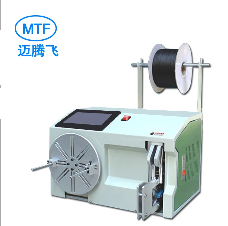 Electronic Winder Coiling Machine Semi-Automatic Cable Wind And Bind Machine Spiral Bobbin Wire Copper Winding Coil Machine