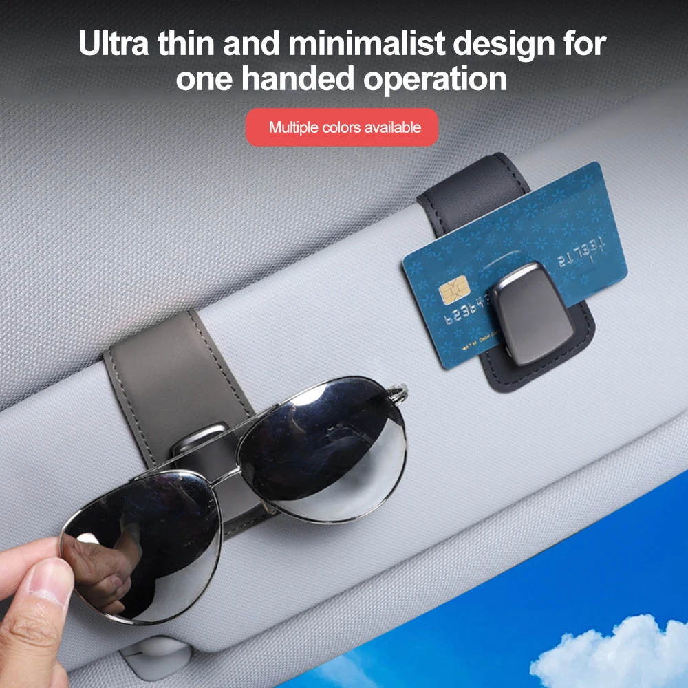 Car sunglasses holder Multifunctional Sun Visor Glasses Eyeglasses Ticket Receipt Card Clip Car Accessories sunglasses clip