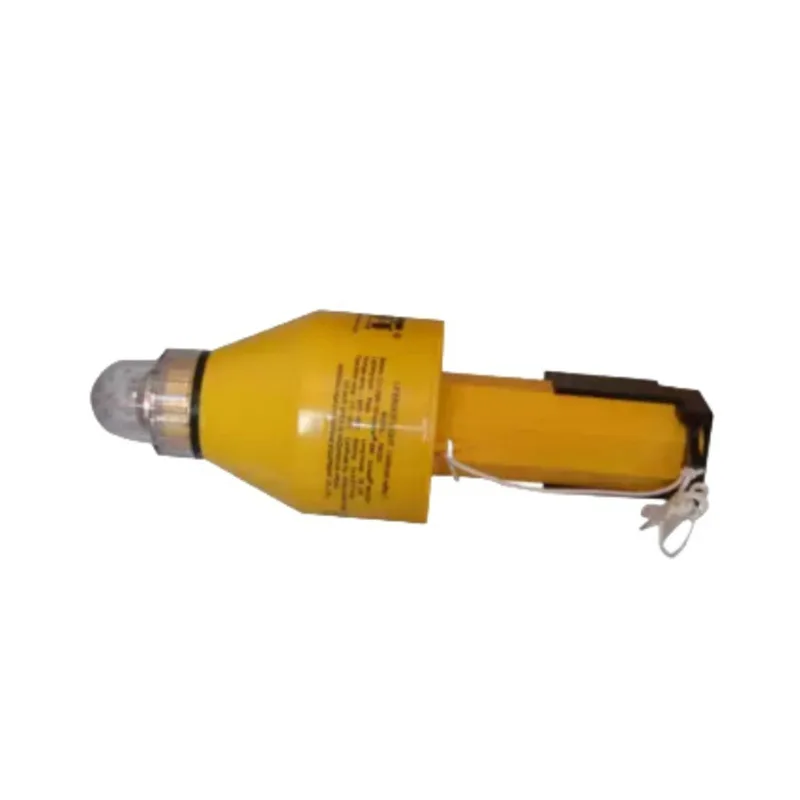 

Marine lifebuoy self-igniting light spontaneous smoke signal combination light