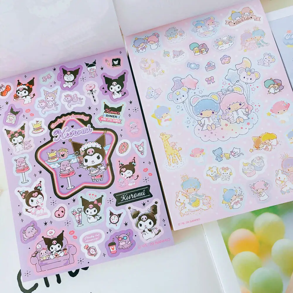 سانريو الكرتون دفتر كورومي ميلودي سينامورول المفكرة الكتب مذكرة الوسادة الحلو المحمولة اليد حساب كتاب اللون الصفحة الداخلية #4