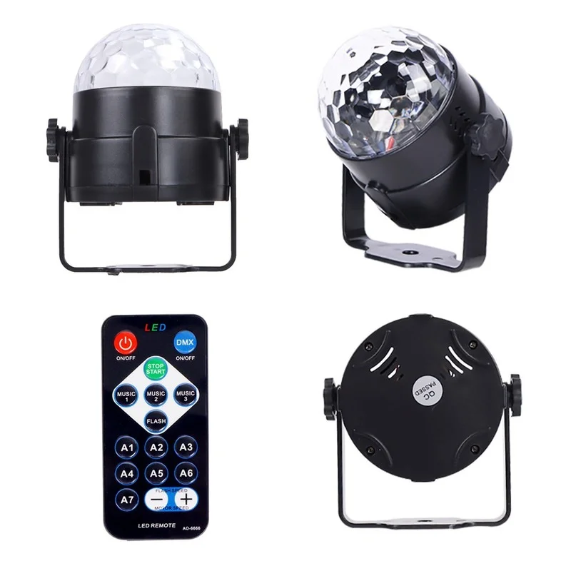 Led Disco Light Stage Lights Ball Sound Activated Laser Projector Lamp For Home Christmas DJ Party KTV Bar DMX Decoration