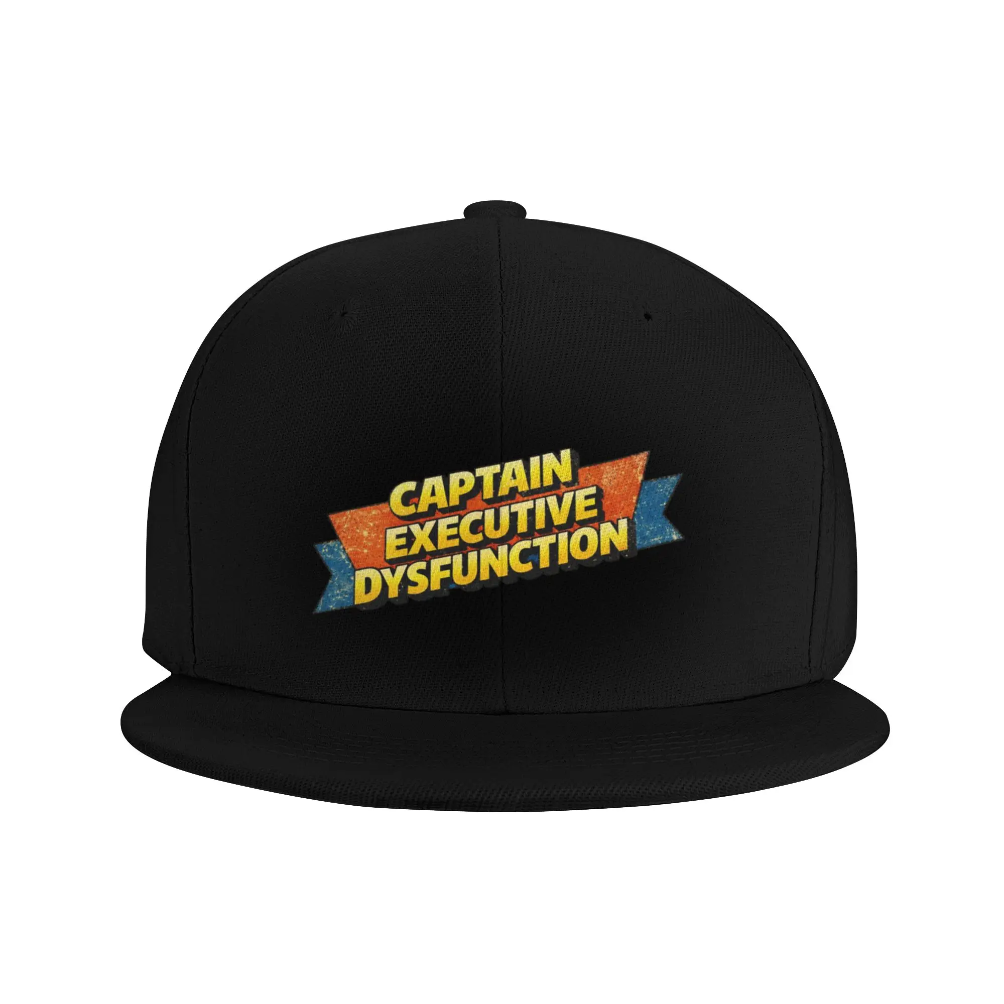 Fashion Captain Executive Dysfunction Flat Brim Sun Hat  Couples Going Out Cap