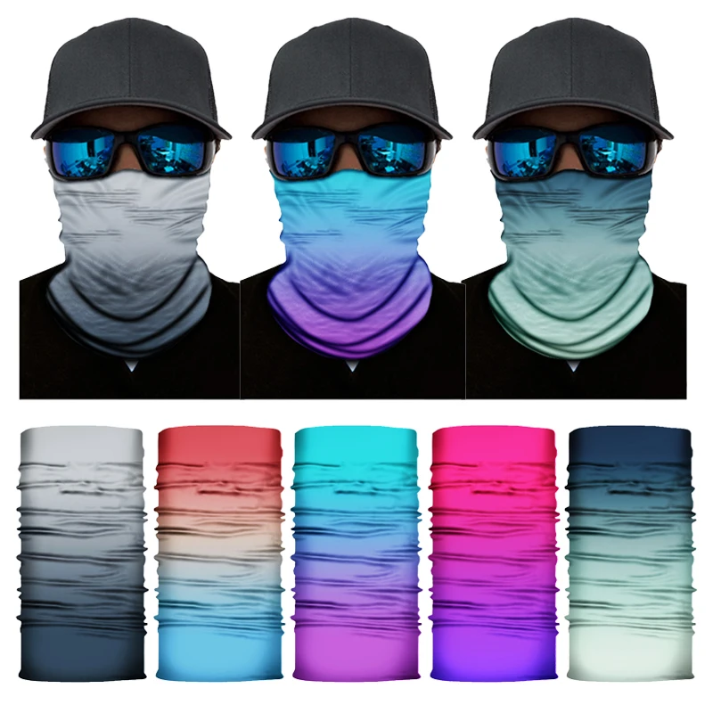 Sunscreen Breathable Bandana Women Man Face Cover Neck Gaiter Mask Scarf Outdoor Sun Protection Cycling Running Seamless Scarf