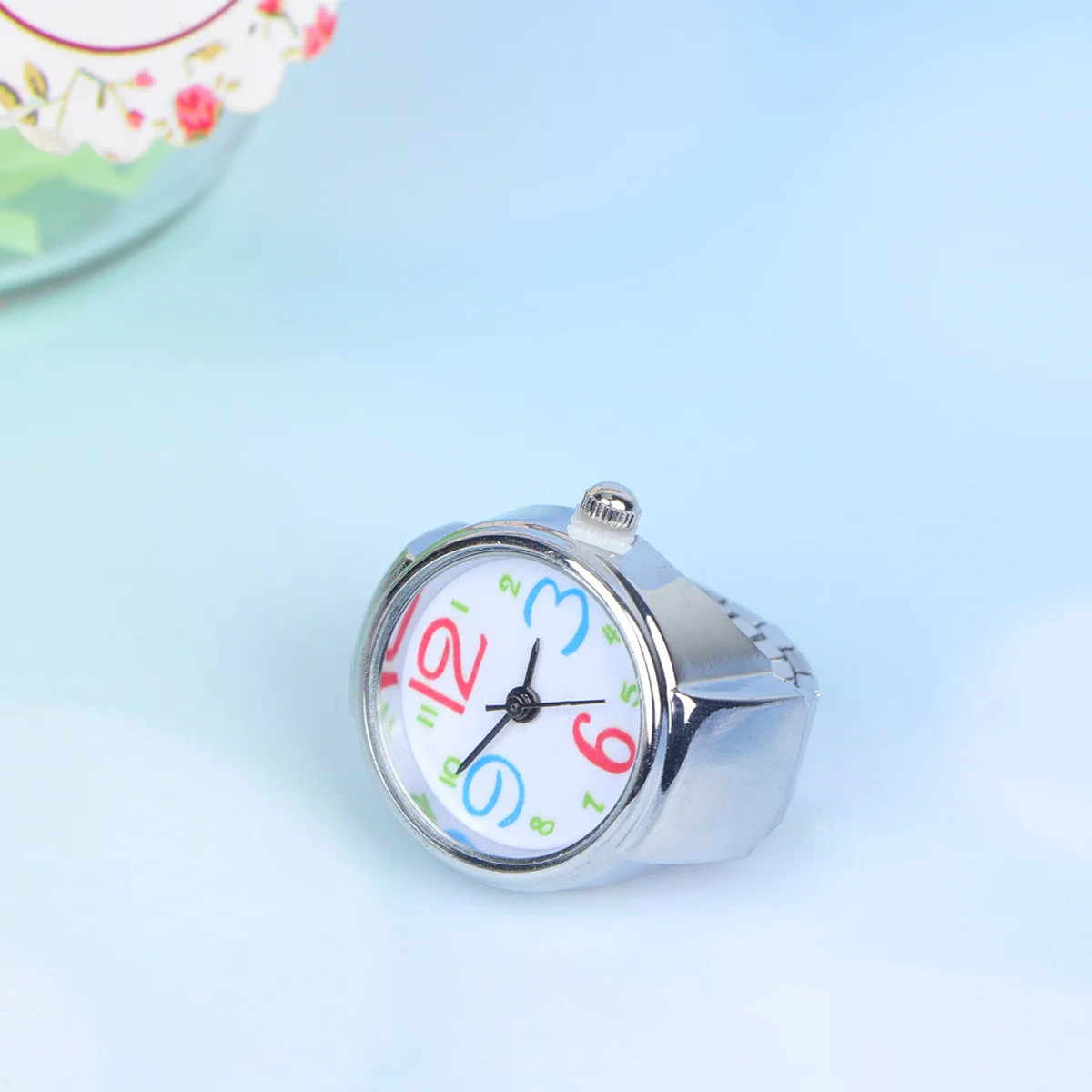 2Pcs Unique Ring Watch Design Exquisite Craftsmanship Brighten Daily Look Great for Gift Giving Or Self Use Unisex Fashion