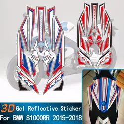 Transparent 3D Gel Motorcycle Rear Fairing fuel tank moto body protection sticker decals kit For BMW S1000RR S1000 RR 2009-2018