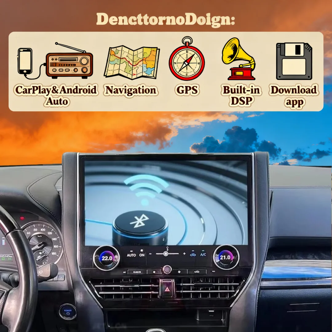 

16.8" Car Radio Video Player For Toyota Alphard Vellfire 30 Serise A30 Upgrade Alphard 40 Serise A40 Android GPS Carplay LHD RHD