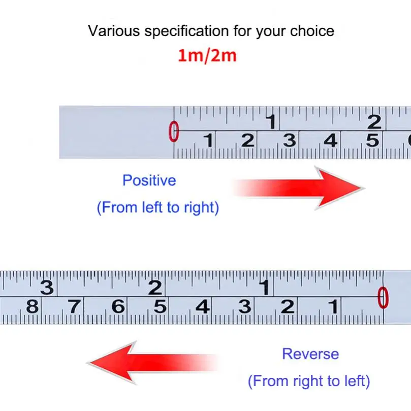 Calowa/MM pozytywna taśma miernicza z prawej na lewo Linijka Stół warsztatowy Narzędzie pomiarowe Odporność na korozję