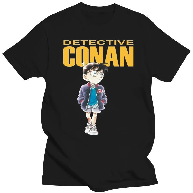 Men T shirt Detective Conan Cartoon Logo Poster T Shirt funny t-shirt novelty tshirt women