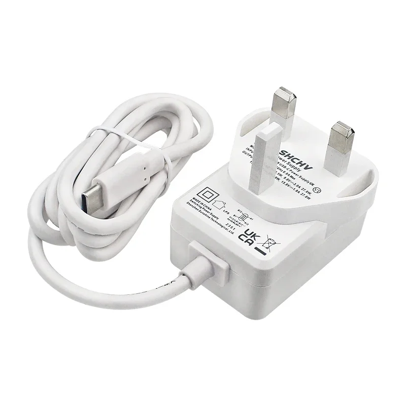 Adaptador de alimentação para Raspberry Pi 5, 5.1V, 5A, PD 27W, USB Tipo C, Gan Charger, UE, EUA, UK Plug, 5, 4B, RPI 5