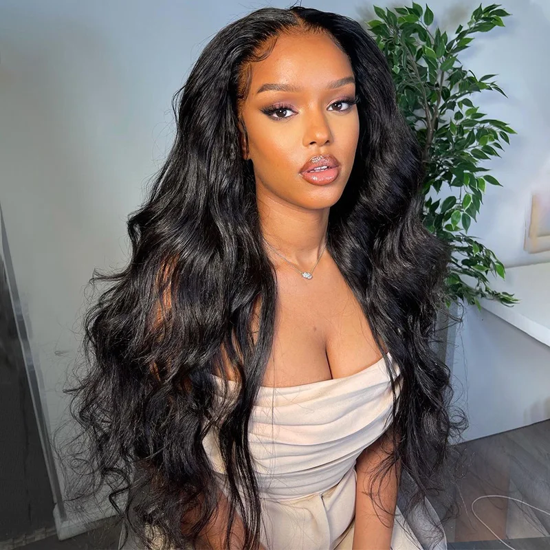 

42 18Inch Body Wave Human Hair Lace Frontal Wigs 13x4 13x6 Transparent Lace Front Wig For Women 5x5 Glueless Wig Human Hair
