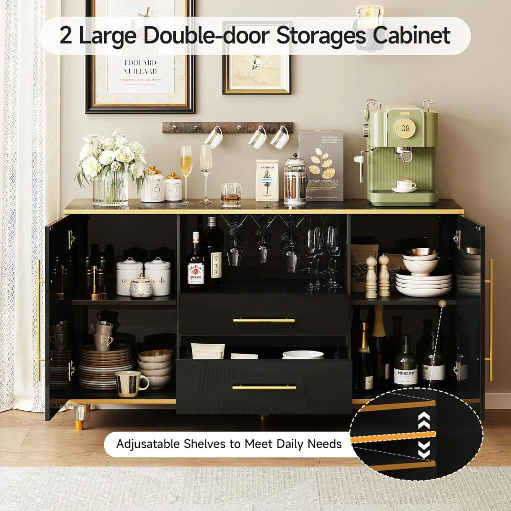 Modern Multi-Functional Folding Coffee Table with Storage and 4 Stools on Casters