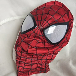 mar-vel Spider-Man Mask Fabric with Eyes, TAMS 2 Mask (without Shell) 3D Digital Printing Spiderman Masks for Fans DIY Handmade