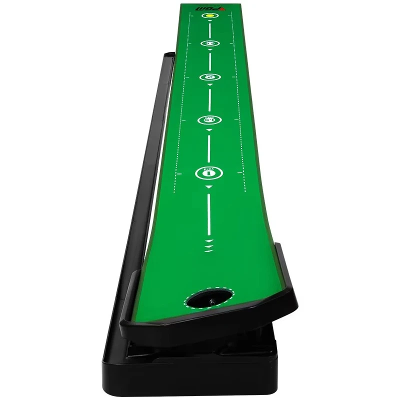 Professional Adjustable Indoor Golf Putting Trainer Customizable OEM Wholesale Training Aid for Home Office Practice Mat