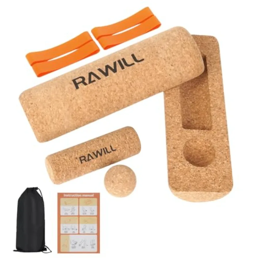 

Балансировочная доска RAWILL Cork для укрепления стоп с инструкцией по эксплуатации, уникальный дизайн для улучшения баланса и укрепления ног, включает в себя стойку.