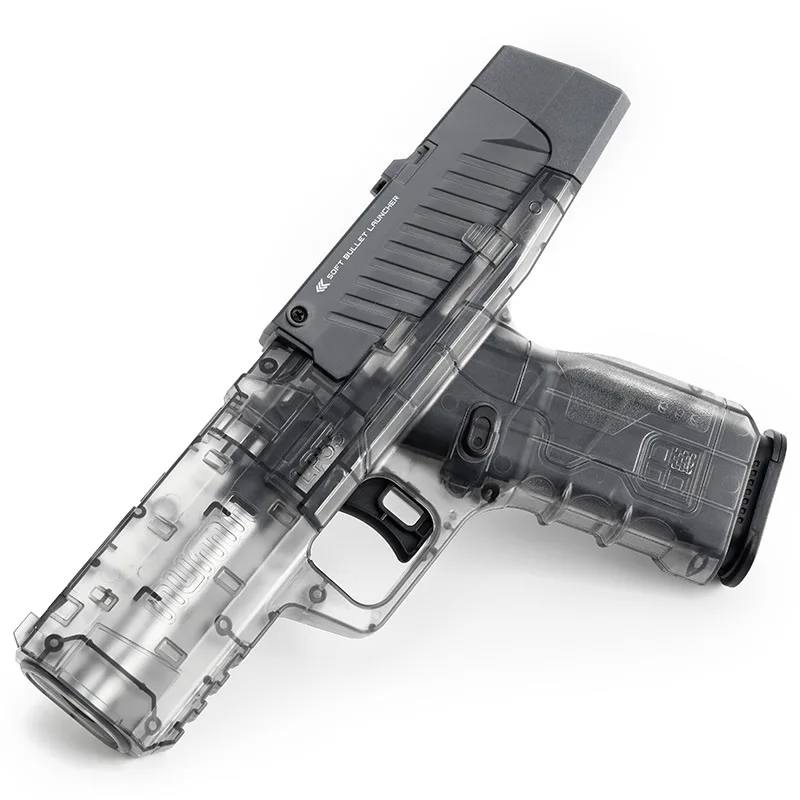 Toy Gun LP55 Soft Bullet Manual Blaster Shooting Model Pistol Air Handgun Rifle Sniper Armas For Adults Boys Birthday Gifts
