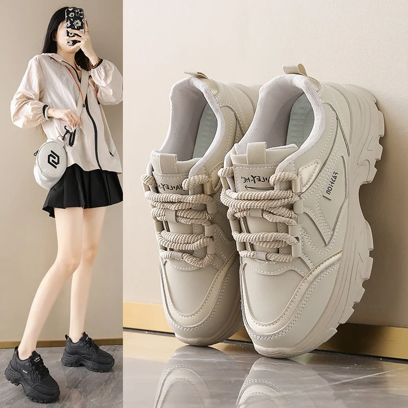 Women's Shoes Fashion Casual Platform Sneakers Comfortable Non-Slip Breathable Outdoor Walking Shoes