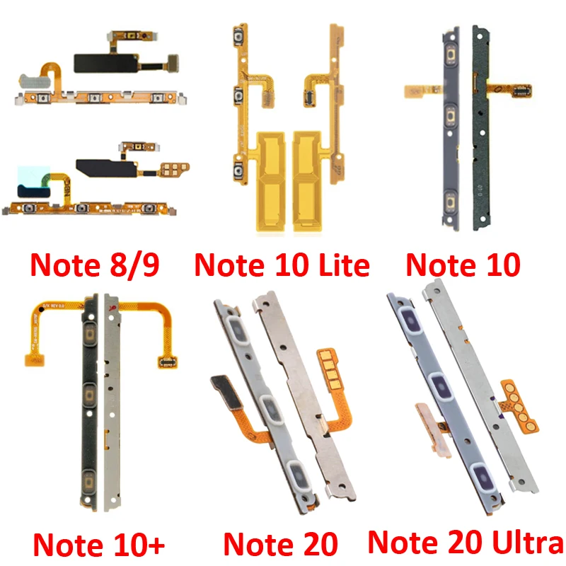 For Samsung Galaxy S10 Lite S10e S20 Plus Ultra Phone New Power Volume On Off Button Internal Flex Cable Parts