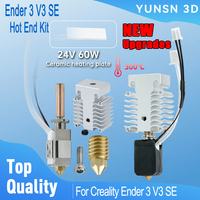 Upgrade Hotend For Creality Ender 3 V3 SE Hot End Kit 24V 60W Ceramic Heater Thermistor 3D Printer Replacement Heating Block Kit