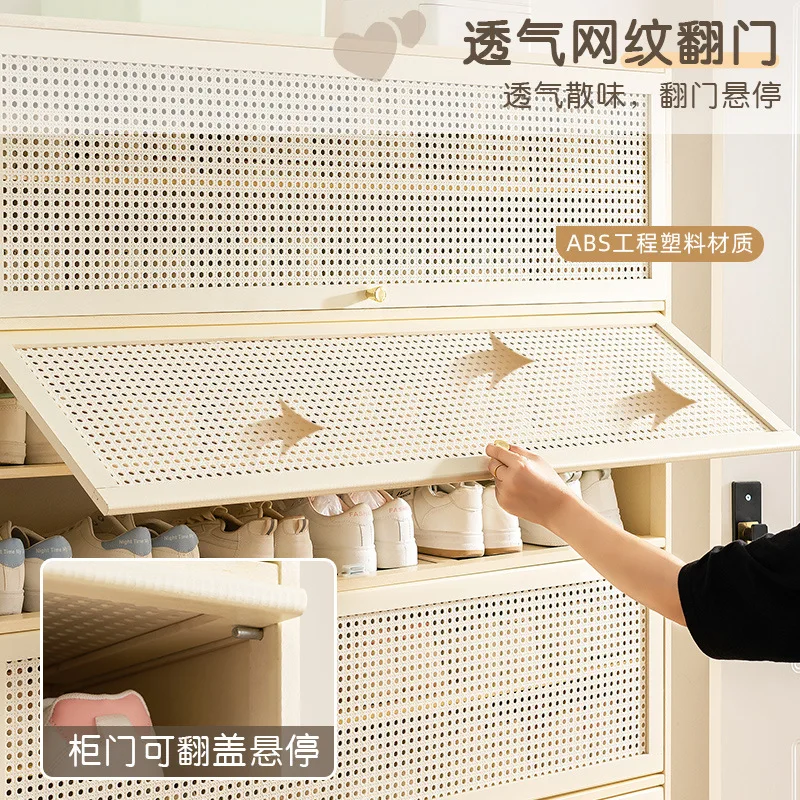 خزانة أحذية بابية تكامل منزلي عمودي عالي #5