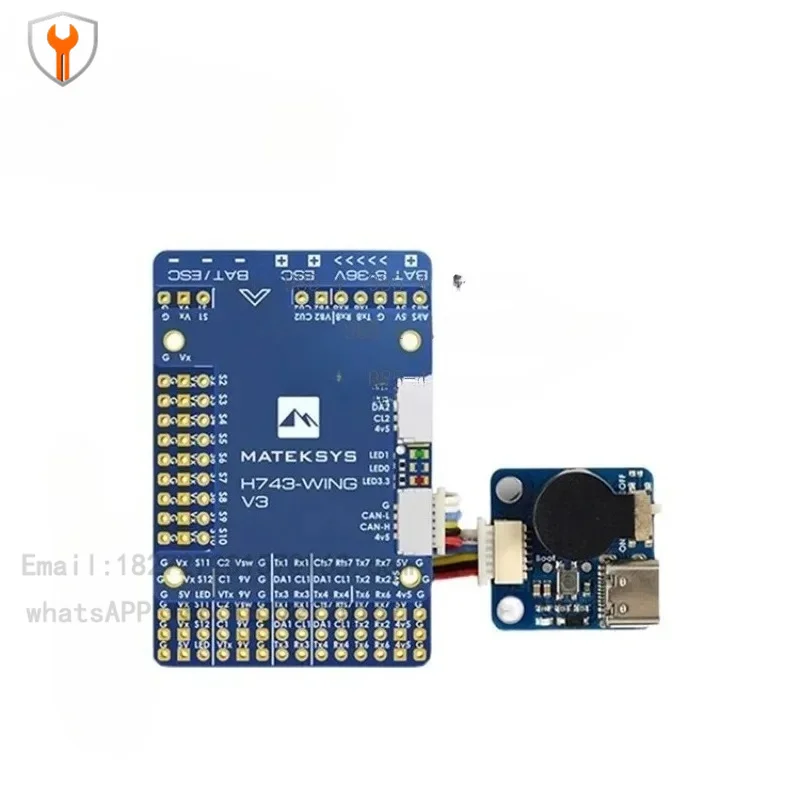 H743-WING V3 Flying Wing Control Module Dual Visual Input Device Data Logging OSD System