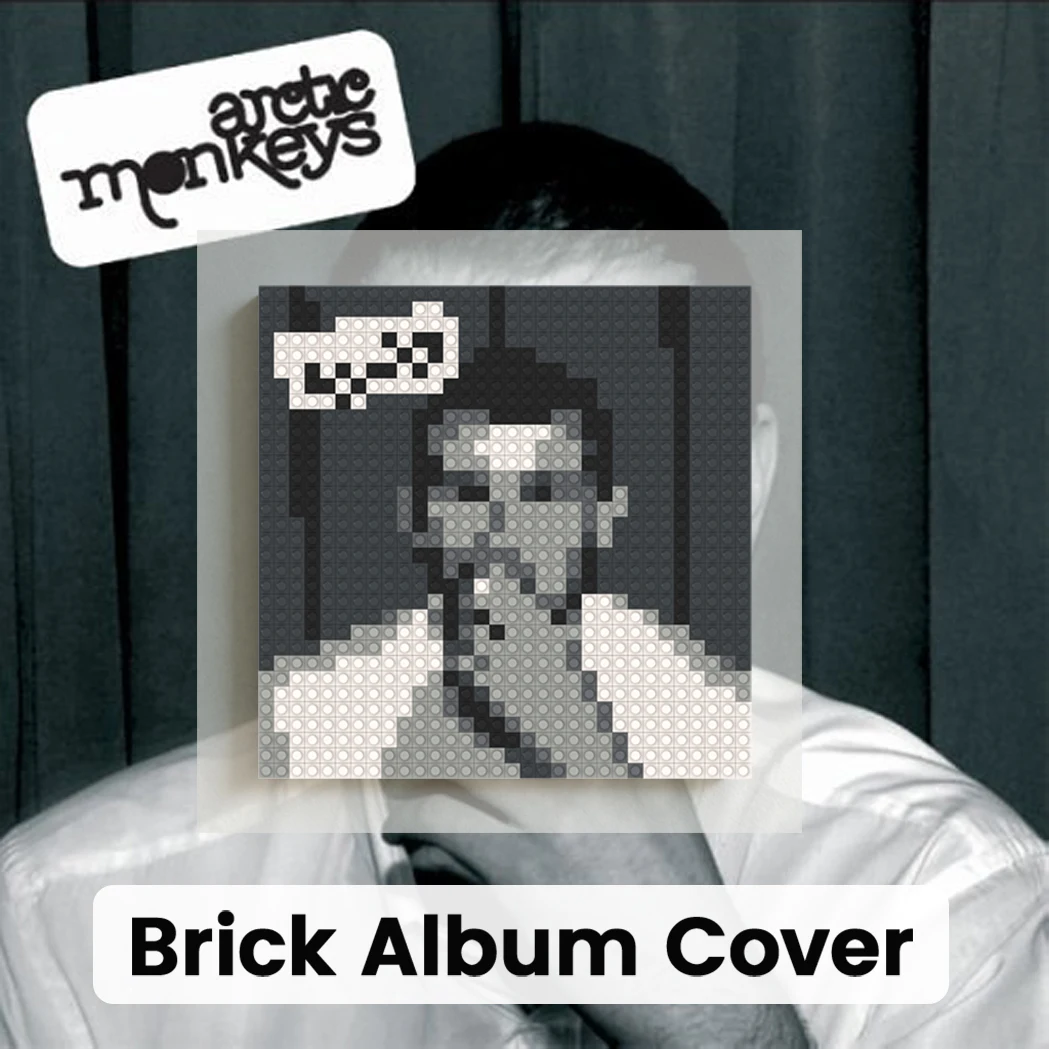 

Arctic Monkeys Band Music Album Poster Poster Paper Print Home Living Room Decor Brick Pixel Art Mosaic Poster Building Blocks