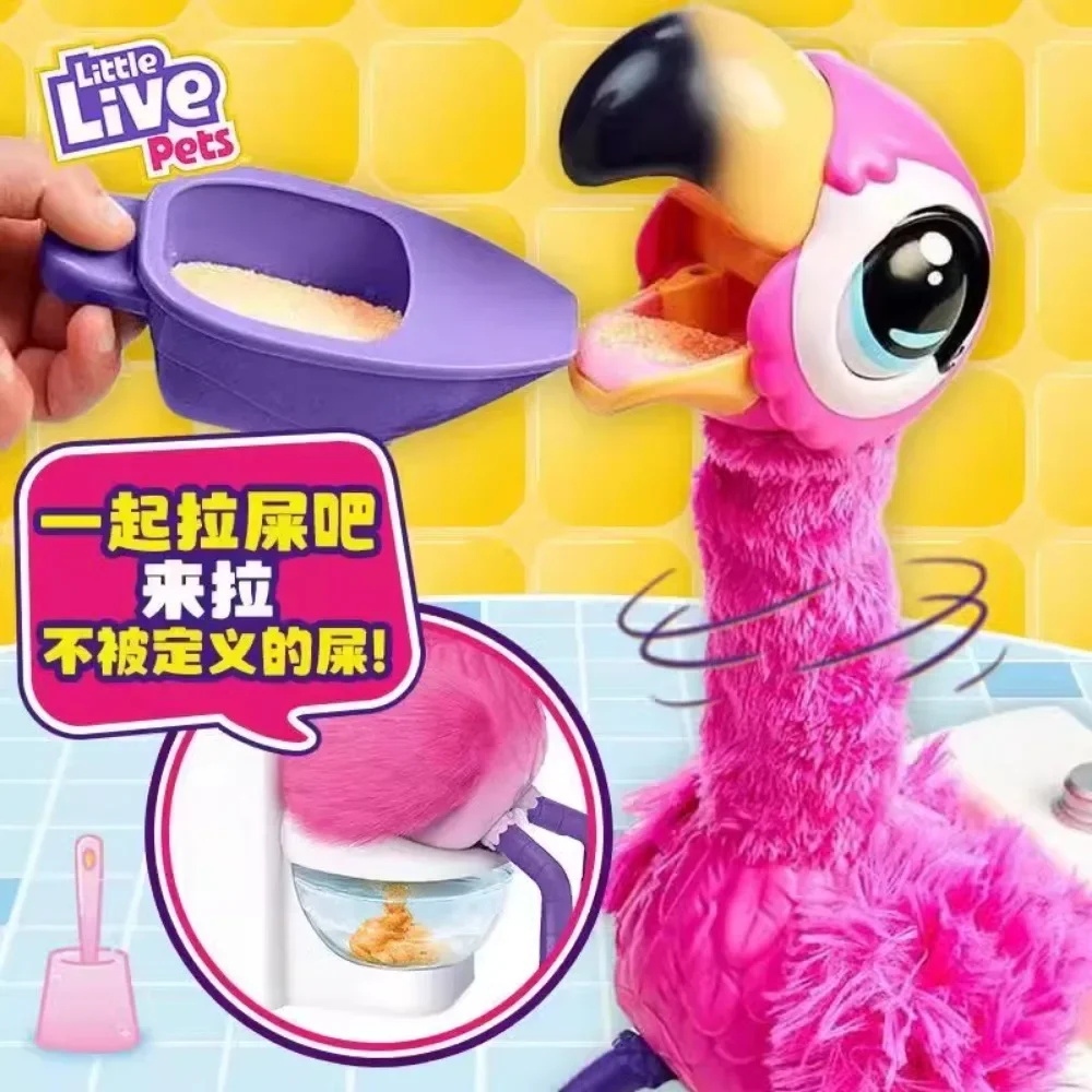 Genuine Flamingo Pooping Sounding Toys Limited Edition Electronic Pet Toy Toilet Funny Doll Simulated Animal Boys Girls Gifts