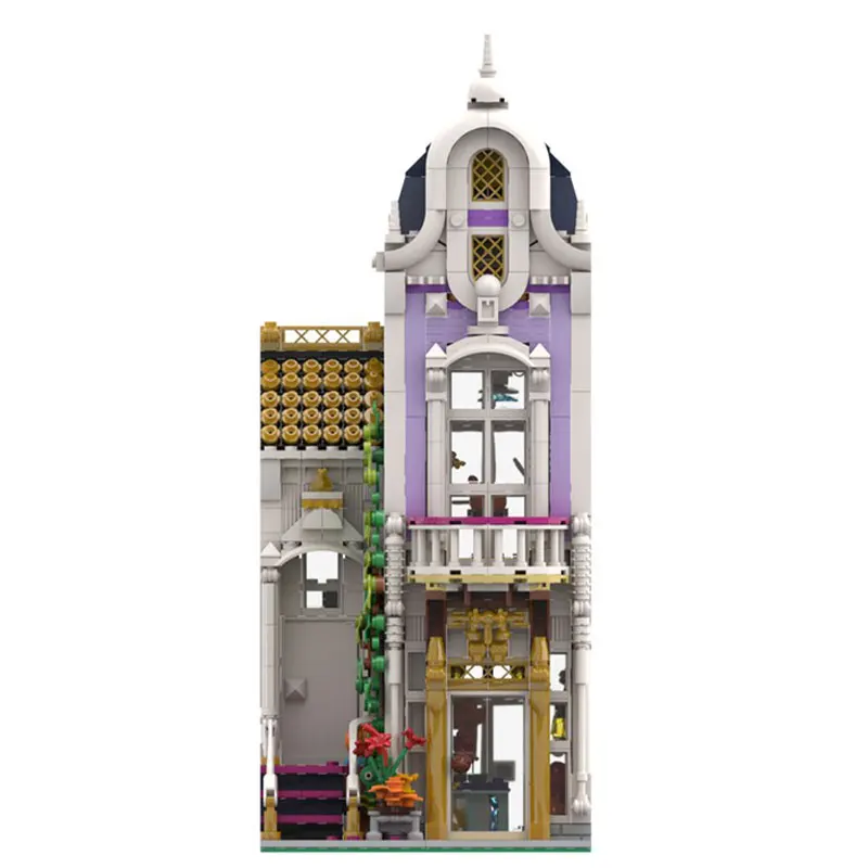MOC- 103249   花屋のストリートビュー建築モデルレンガ組み立ておもちゃギフト大人のためのビルディングブロックバッグ 1172 個