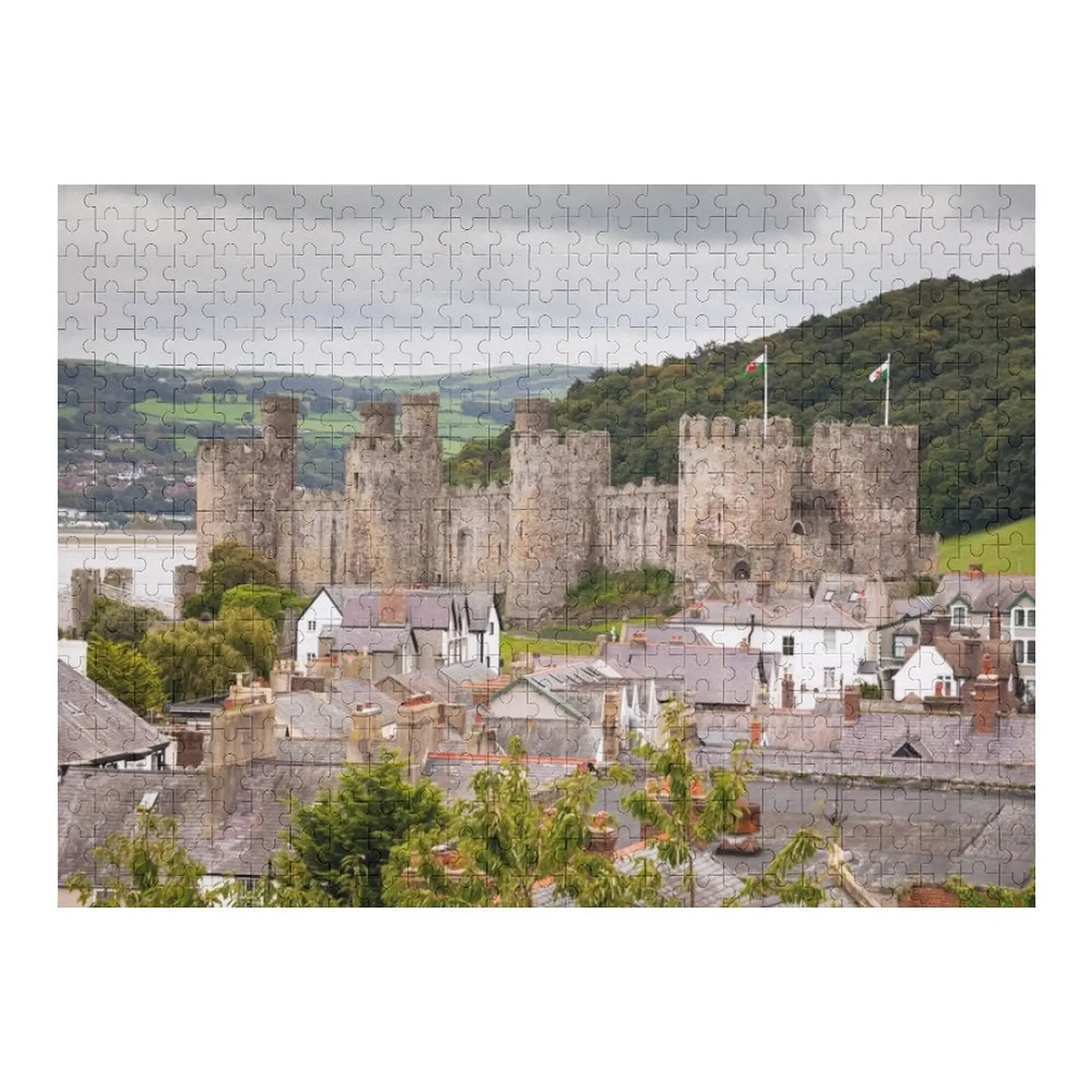 

Пазл Conwy Castle, деревянные коробки, персонализированные игрушки, деревянный подарок на заказ, детская игрушка-головоломка на заказ