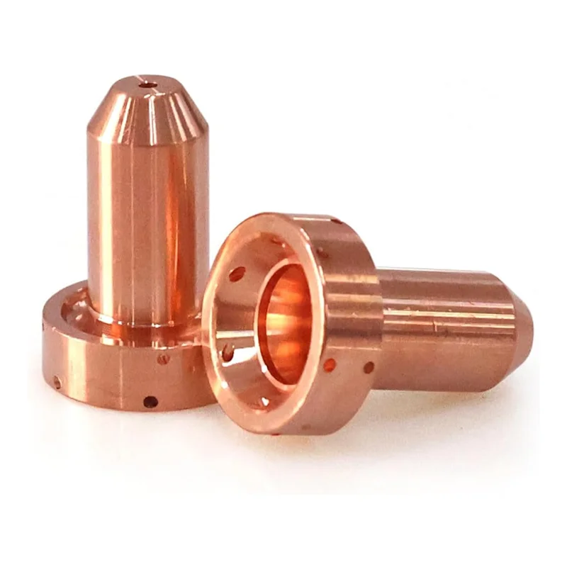 AT48-10Pcs 9-8210 Plasma Nozzle 10Pcs 9-8215 Plasma Electrode Fit For Thermal Dynamics SL60/SL100 Cutting Torch Consumables